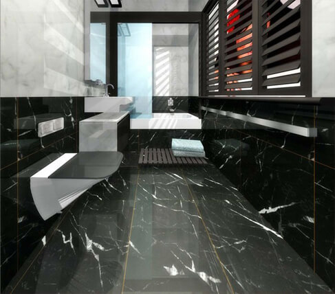 Мрамор Nero Marquina - Неро Марквина
